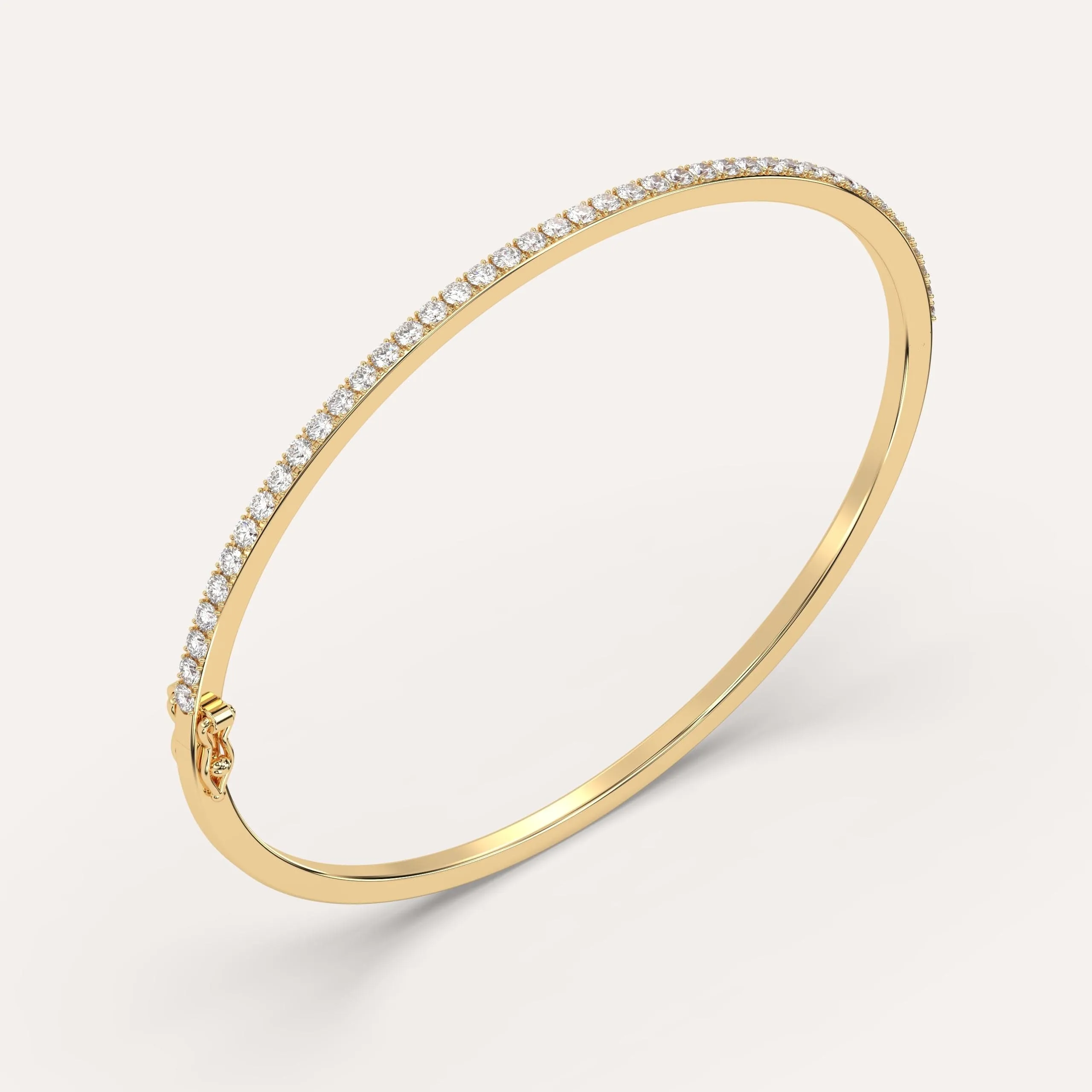 1 1/2 carat Pave, Bangle Diamond Bracelet