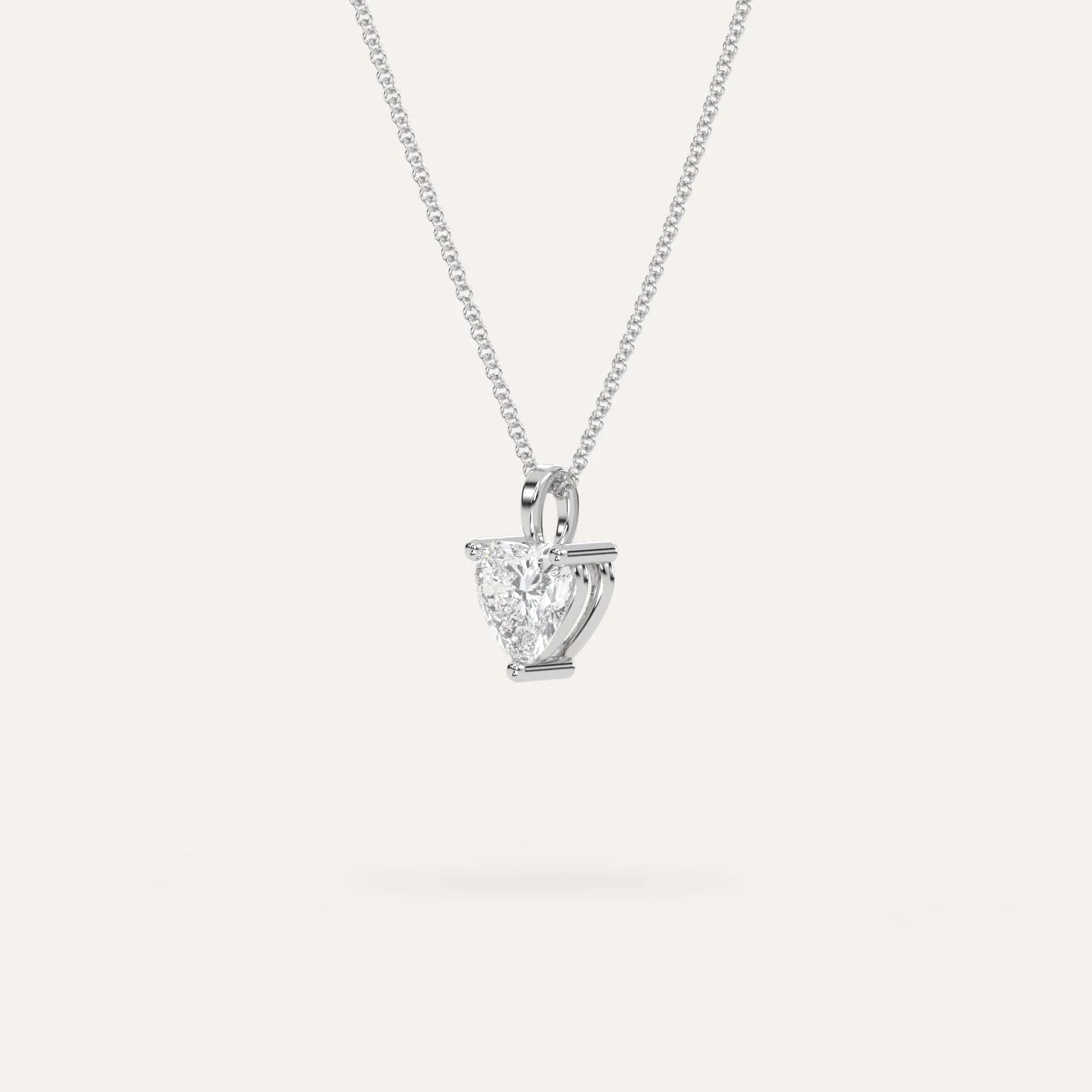 1 carat Heart Diamond Pendant Necklace