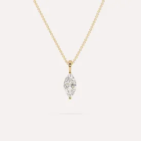 1 carat Marquise Diamond Pendant Necklace