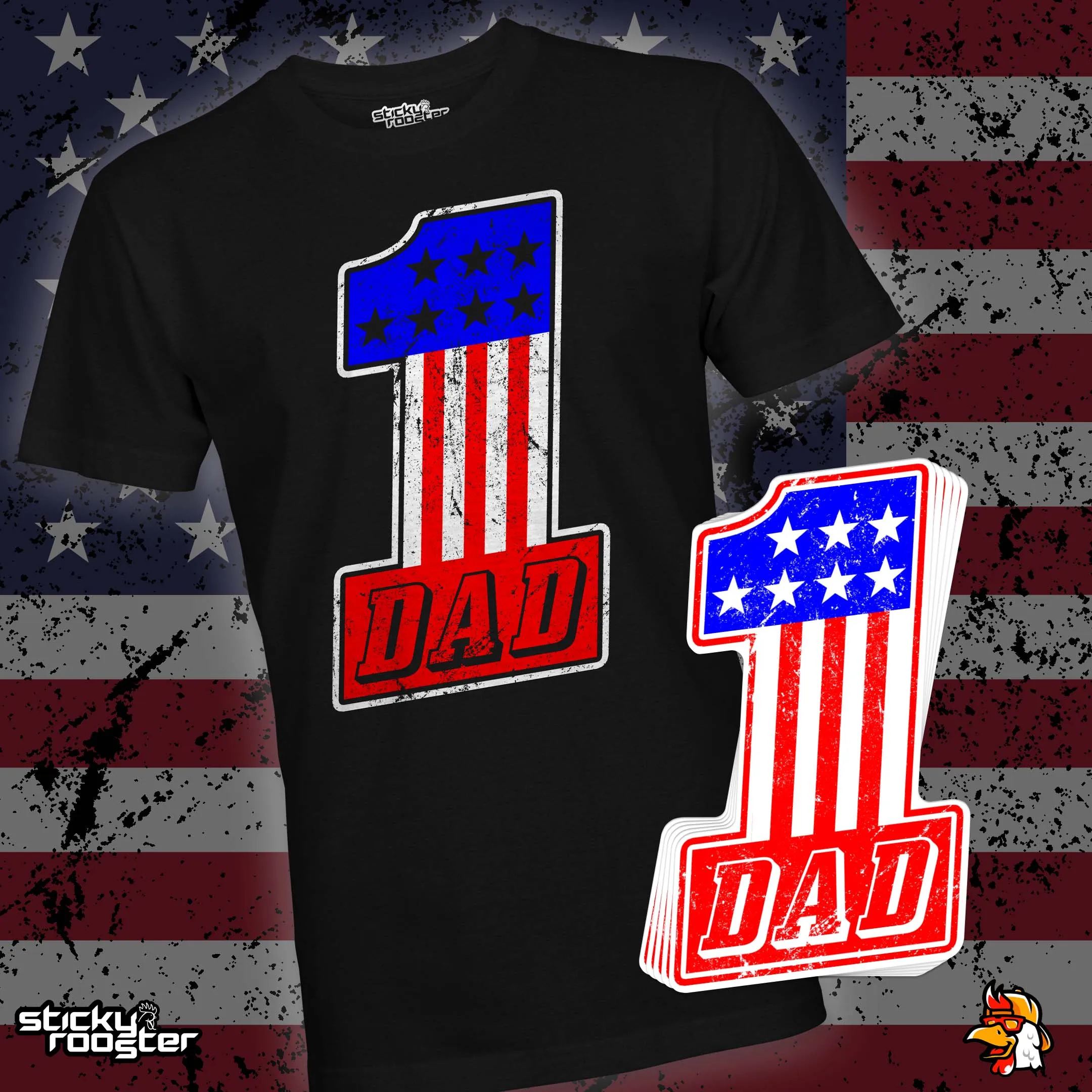 #1 Dad USA shirt