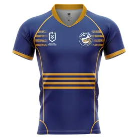 1 Parramatta Eels Kids Home Supporter Jersey NRL Rugby League by Burley Sekem