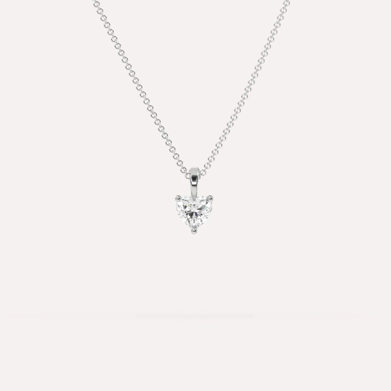 1/2 carat Heart Diamond Pendant Necklace