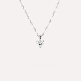 1/2 carat Heart Diamond Pendant Necklace