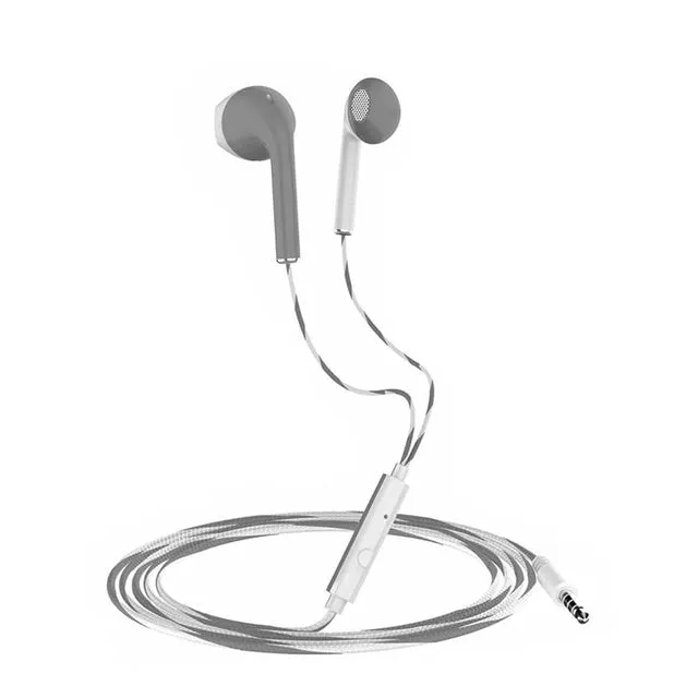 3.5mm Jack Bass Earphone for iPhone 6 6S 5 with Microphone for Mobile