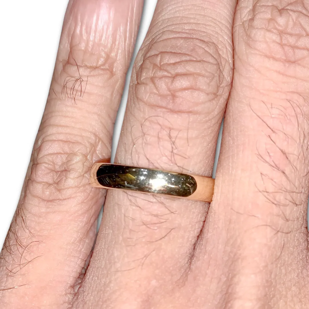 4MM Comfort Fit Gold Band