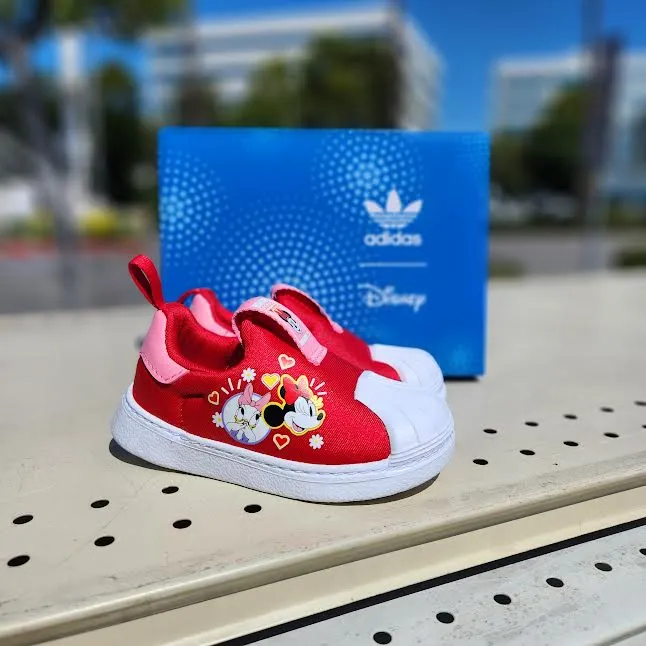 ADIDAS ORIGINALS X DISNEY SUPERSTAR 360 I SHOES KIDS SCARLET PINK