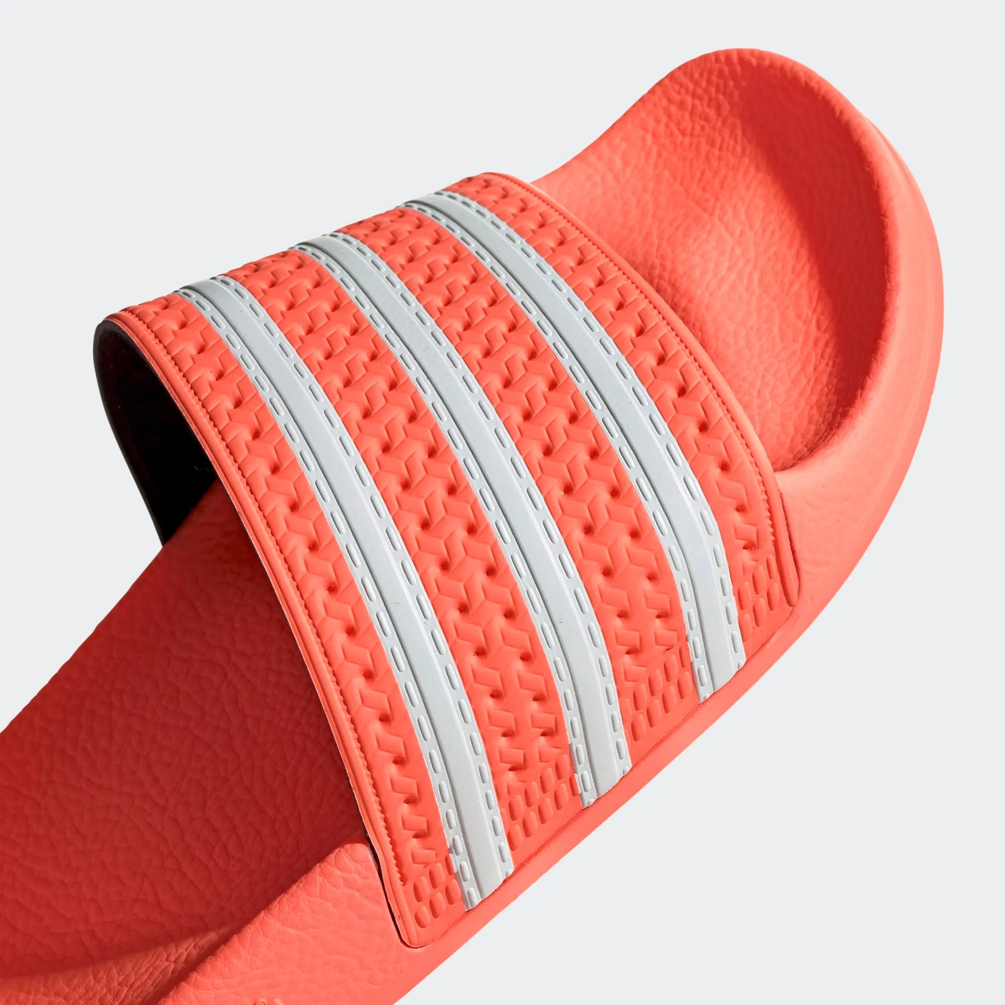 ADILETTE SLIDES Semi Flash Orange / Cloud White / Semi Flash Orange-Eg5008