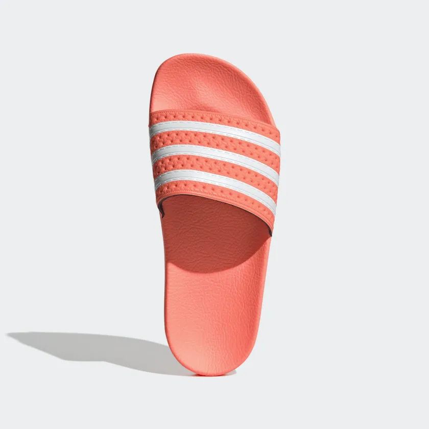 ADILETTE SLIDES Semi Flash Orange / Cloud White / Semi Flash Orange-Eg5008