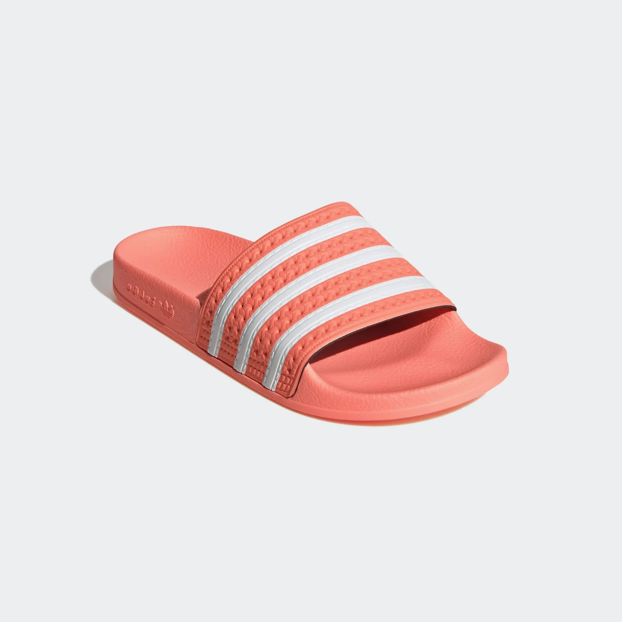 ADILETTE SLIDES Semi Flash Orange / Cloud White / Semi Flash Orange-Eg5008