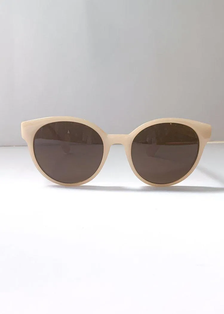 AJ Morgan Millie Modern Cat Eye Sunglasses - Bone