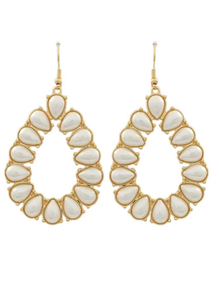 Ansley Pearl Teardrop Earrings