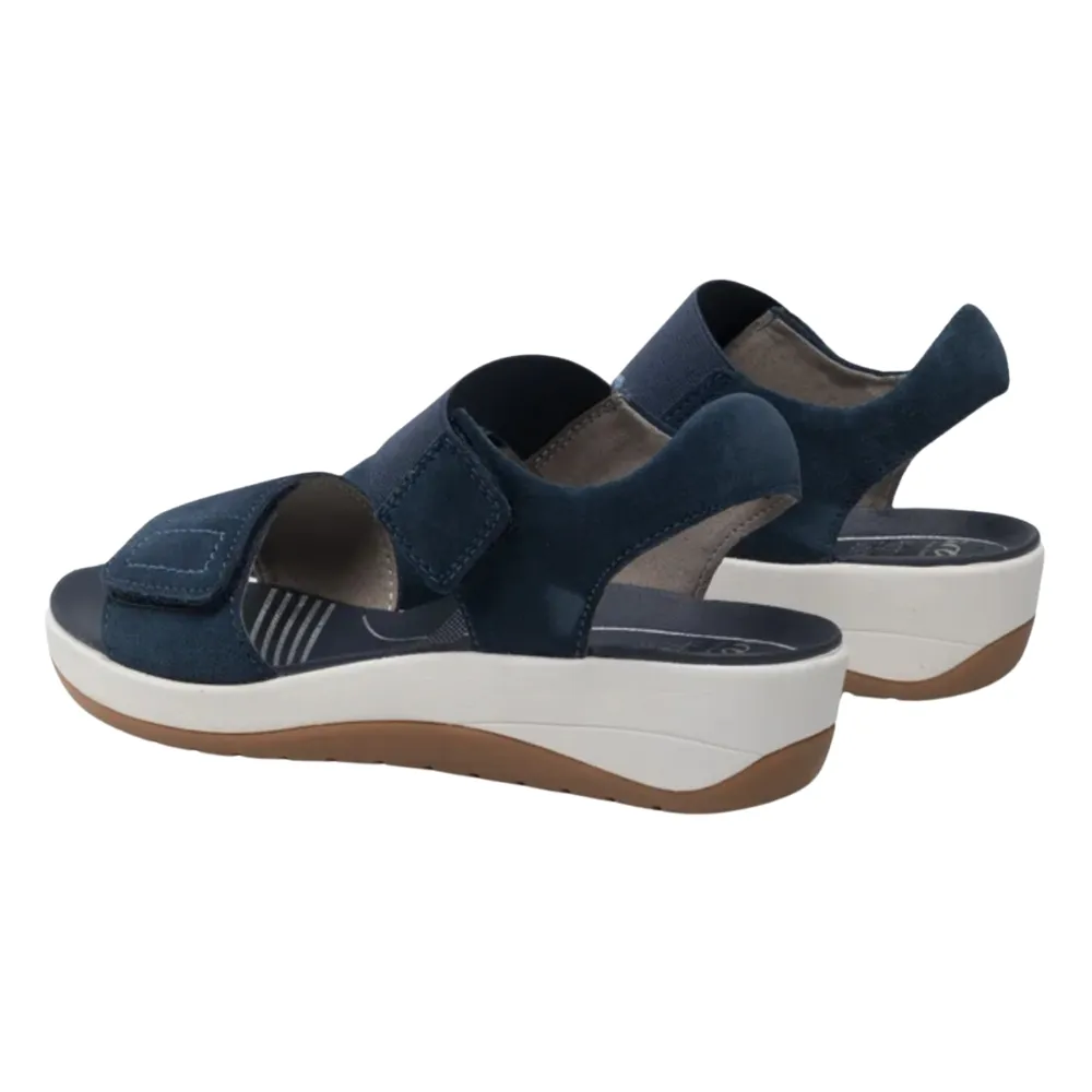 Ara Newport Indigo Suede Platform Sandal (Women's)