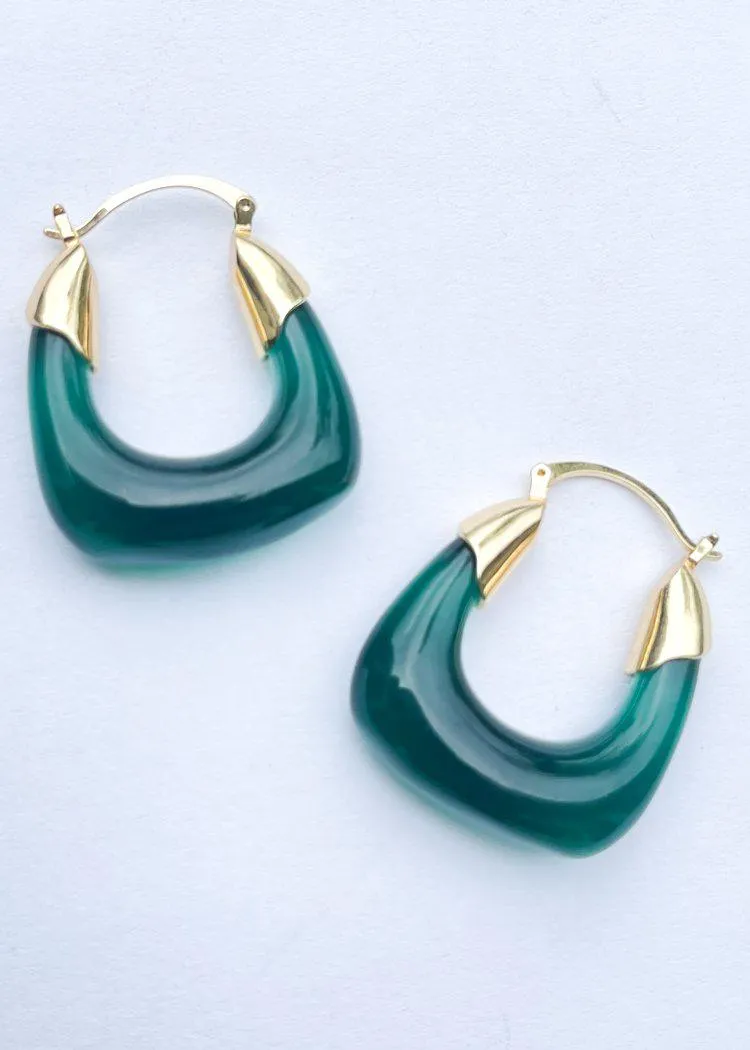 Aurora Resin Hoop - Forest Green