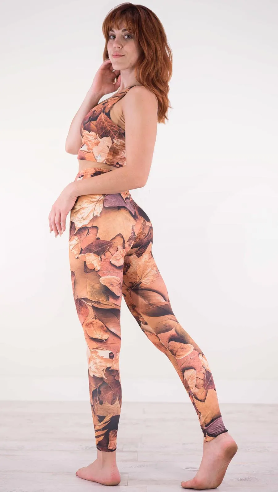 Autumn Leaves - Athleisure Leggings - CUSTOM ORDER