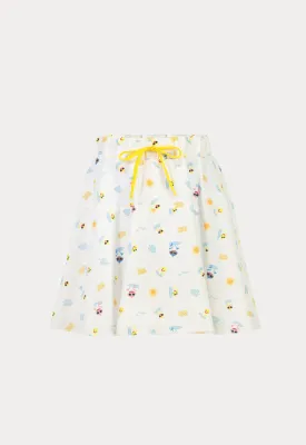 Baby Shark Drawstring Printed Skirt