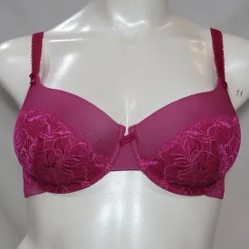 Bali 6542 Lace Desire Foam Underwire Bra 36D Gala Rose Pink NWT