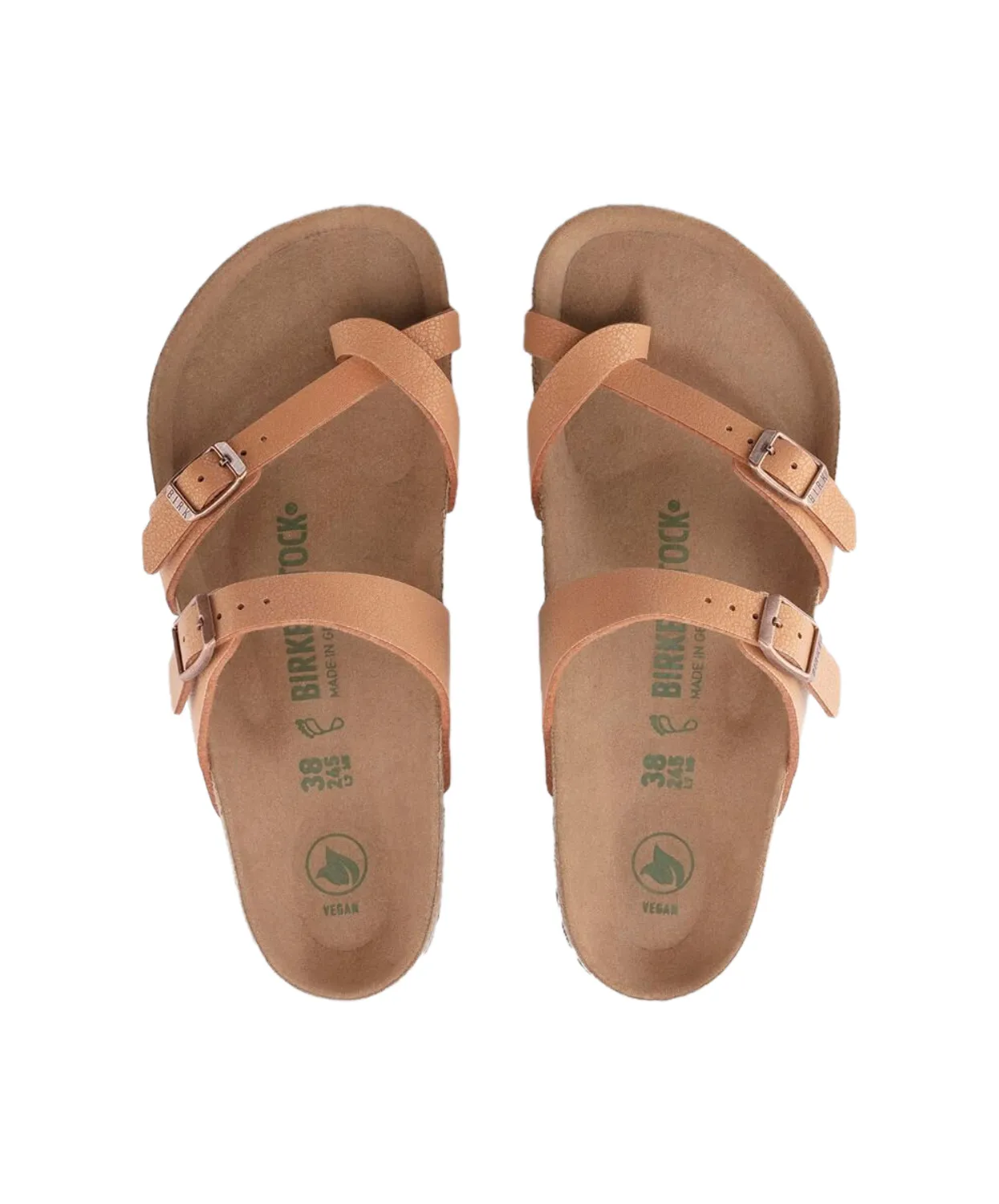 Birkenstock Mayari BirkiBuc Earthy Pecan Vegan Sandals