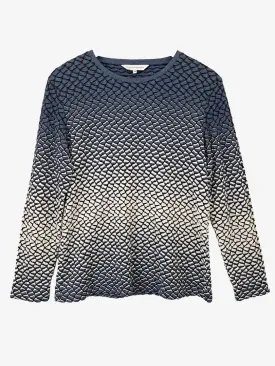 Black Pepper Stone Textured Casual Longsleeve Top Size 10