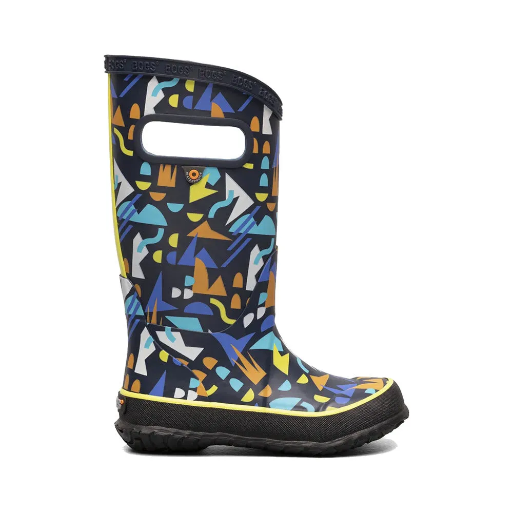 BOGS RAINBOOT SPARSE GEO NAVY MULTI - KIDS