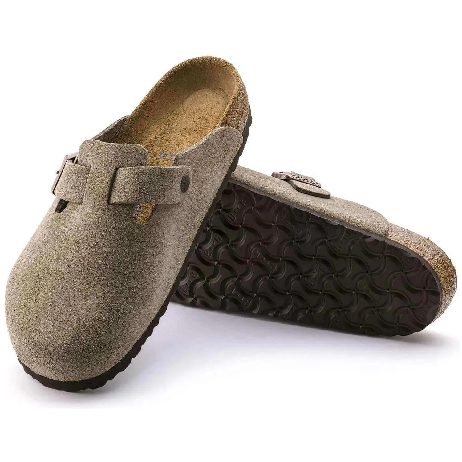 Boston Soft Footbed Regular - Taupe Suede