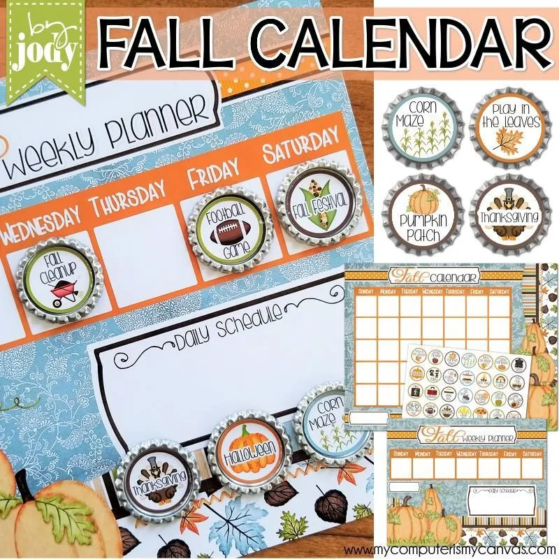 Bottle Cap Activity Calendar {ANNUAL BUNDLE} PRINTABLE