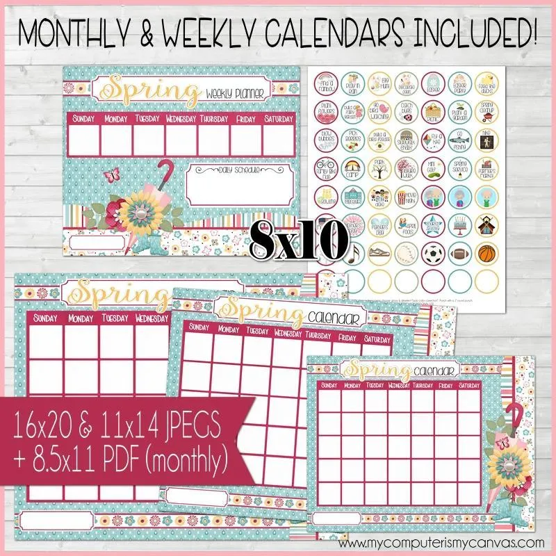 Bottle Cap Activity Calendar {ANNUAL BUNDLE} PRINTABLE