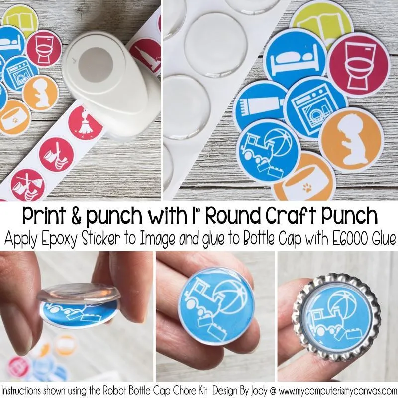 Bottle Cap Activity Calendar {ANNUAL BUNDLE} PRINTABLE