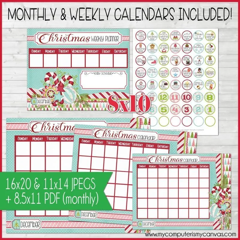 Bottle Cap Activity Calendar {ANNUAL BUNDLE} PRINTABLE