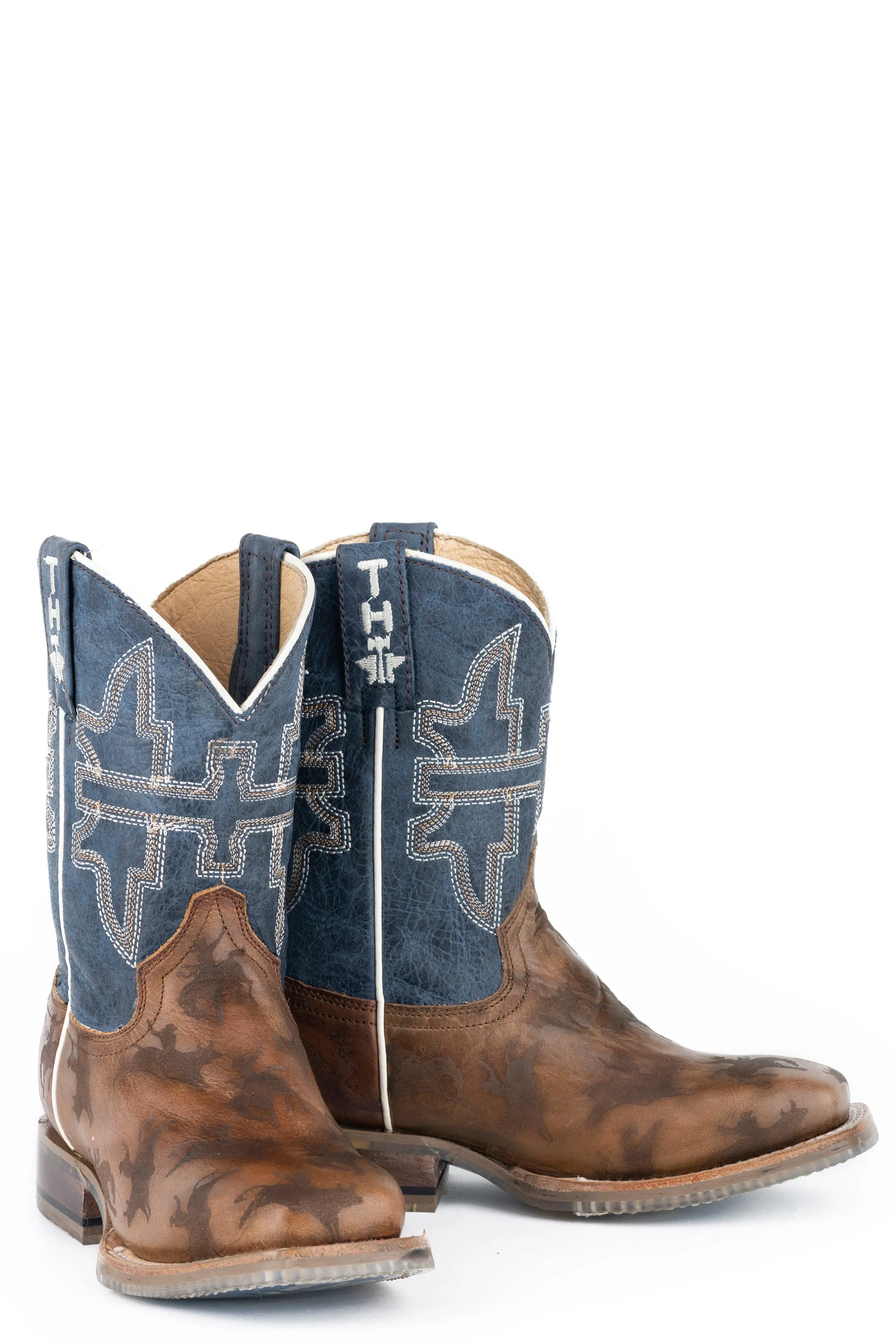 Boys Tin Haul "Rough Stock" Western Square Toe Boot