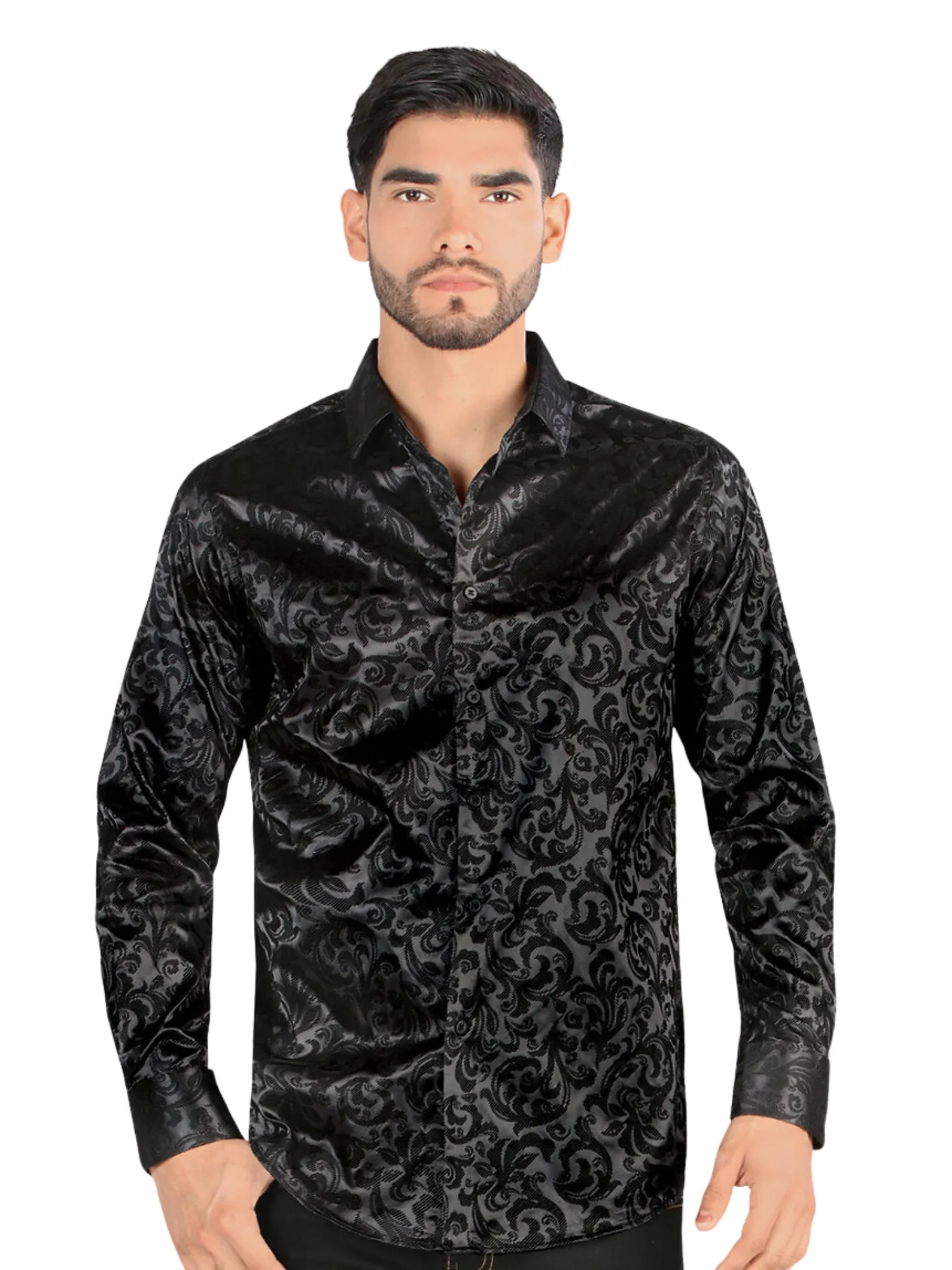 Camisa Casual Manga Larga Estampada para Hombre 'Montero' - ID: 3302