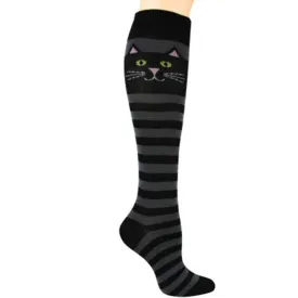 Cat Stripe Women's Knee High Socks