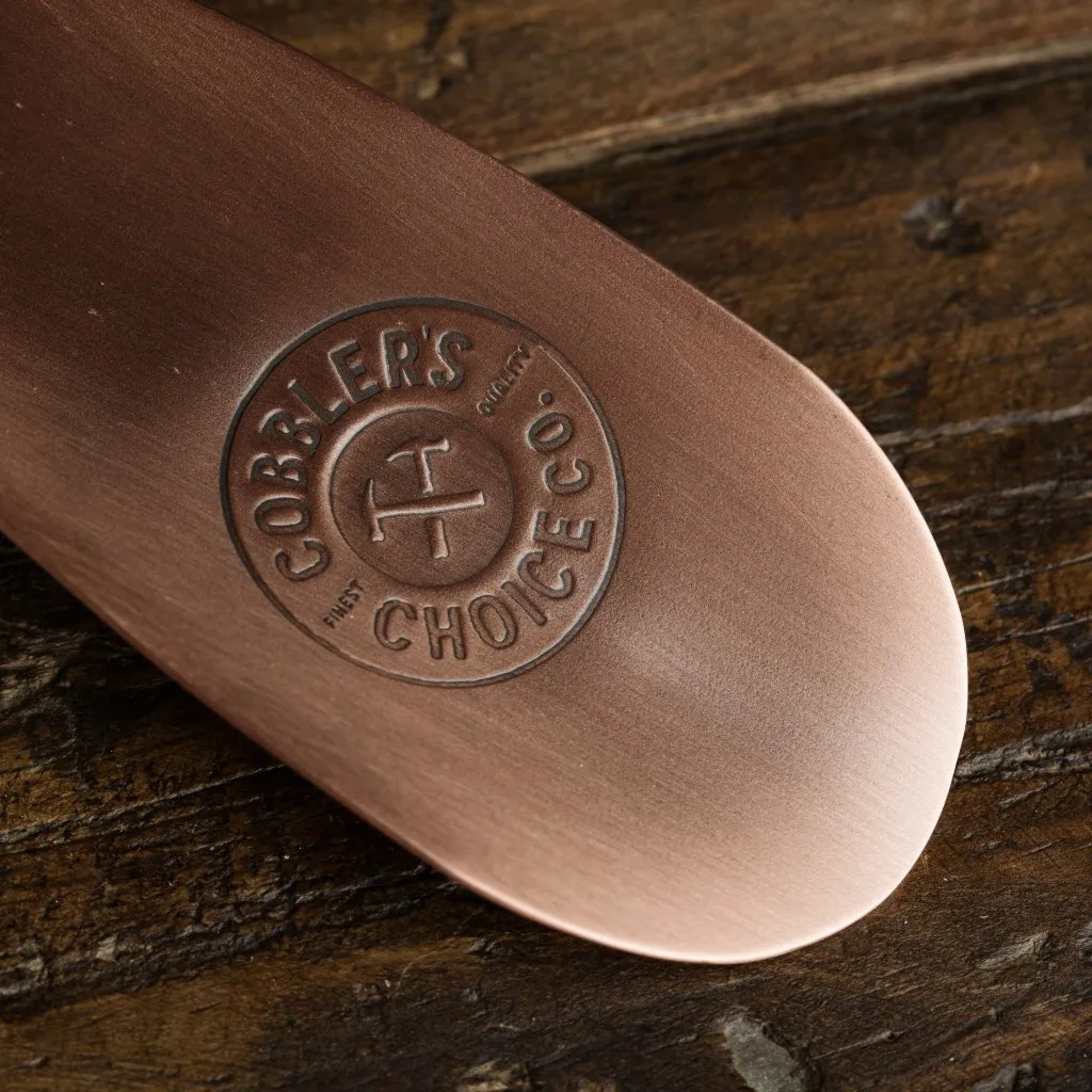 Cobbler's Choice Metal Shoe Horn | Brushed Copper