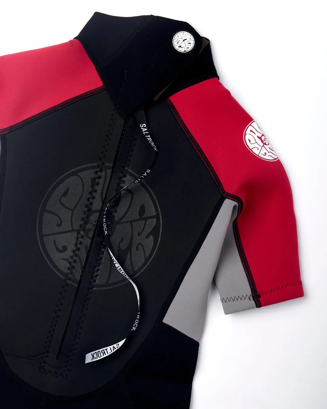 Core - Boys 3/2 Shortie Wetsuit - Black/Red