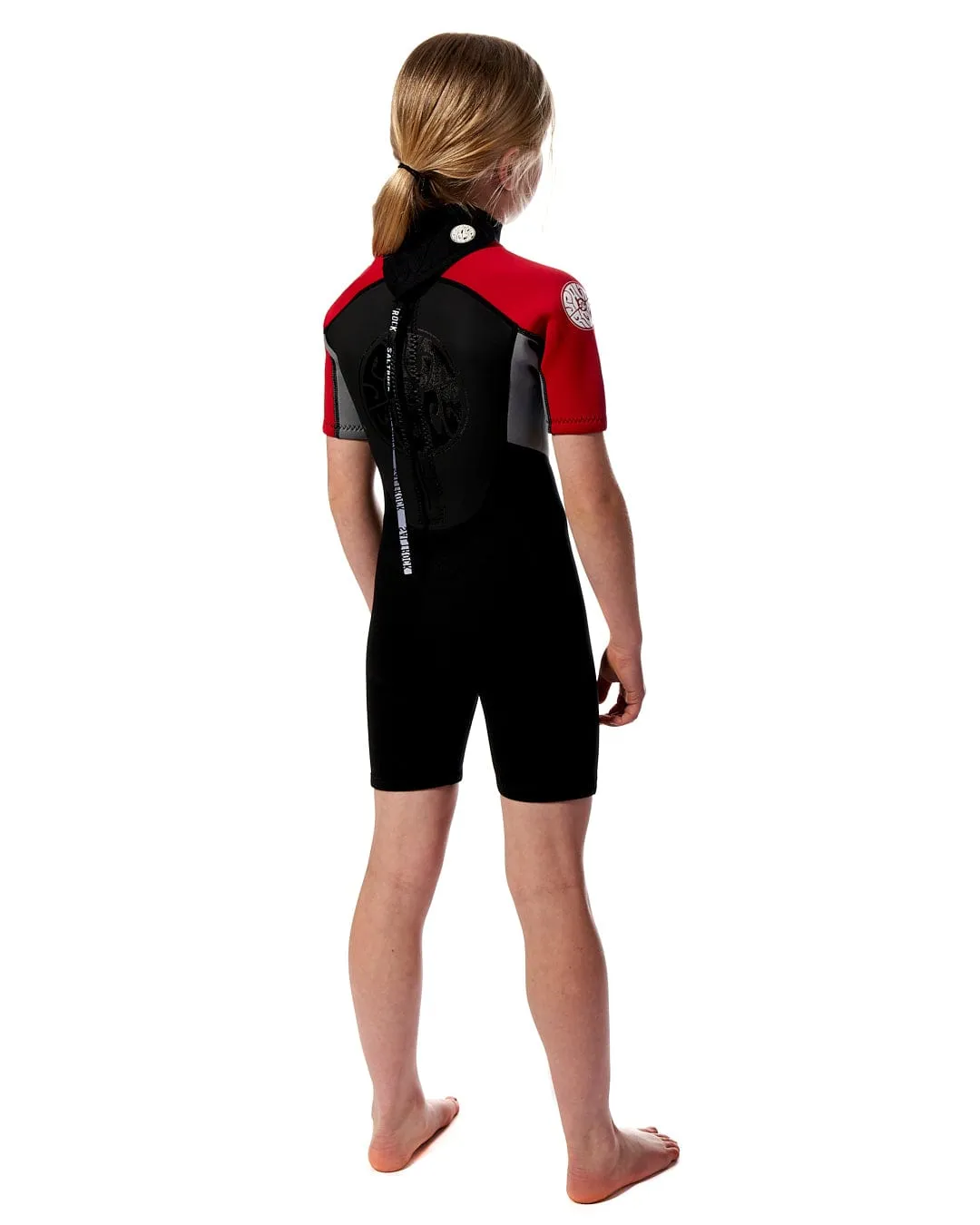 Core - Boys 3/2 Shortie Wetsuit - Black/Red