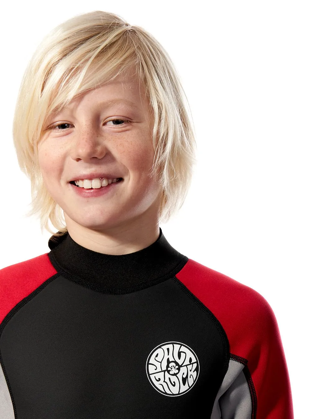 Core - Boys 3/2 Shortie Wetsuit - Black/Red