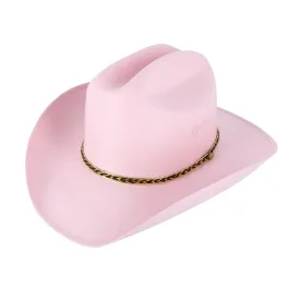 CTM® Girl's Pink Western Cowgirl Hat with Headband