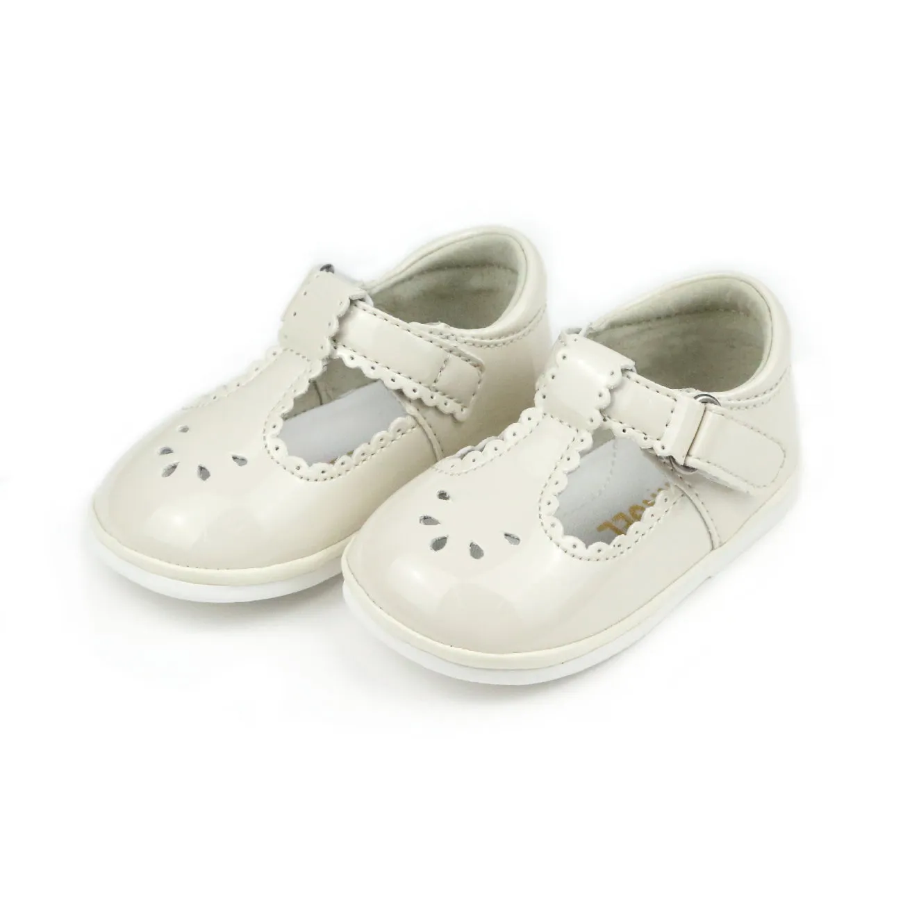 Dottie Scalloped T-Strap Mary Jane (Baby)