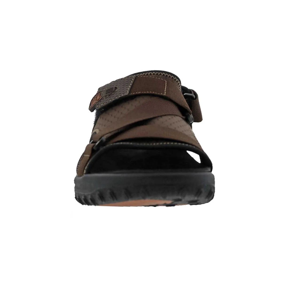 Drew Men's Wander Sandals Brown Leather Combo