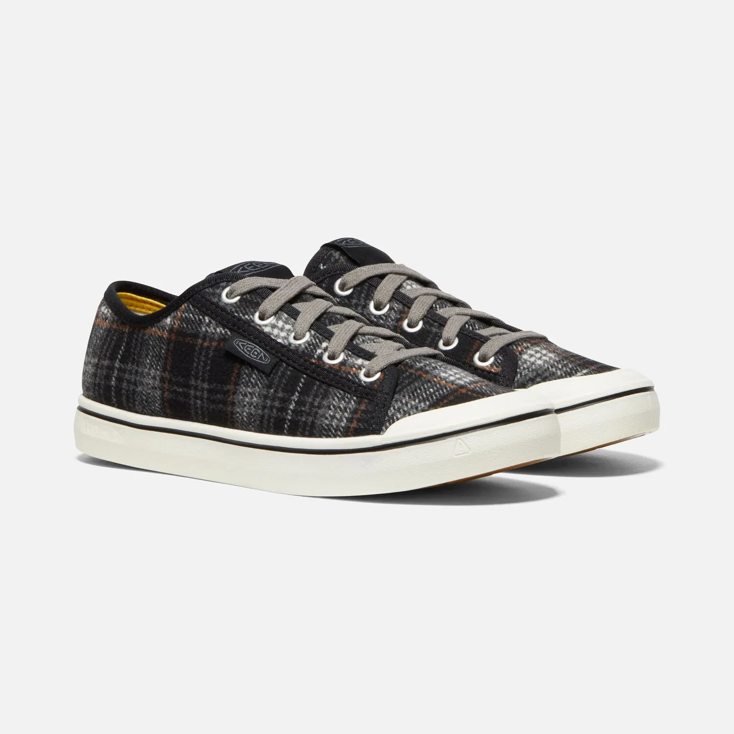 Elsa Sneaker in Black Plaid/Steel Grey CLOSEOUTS