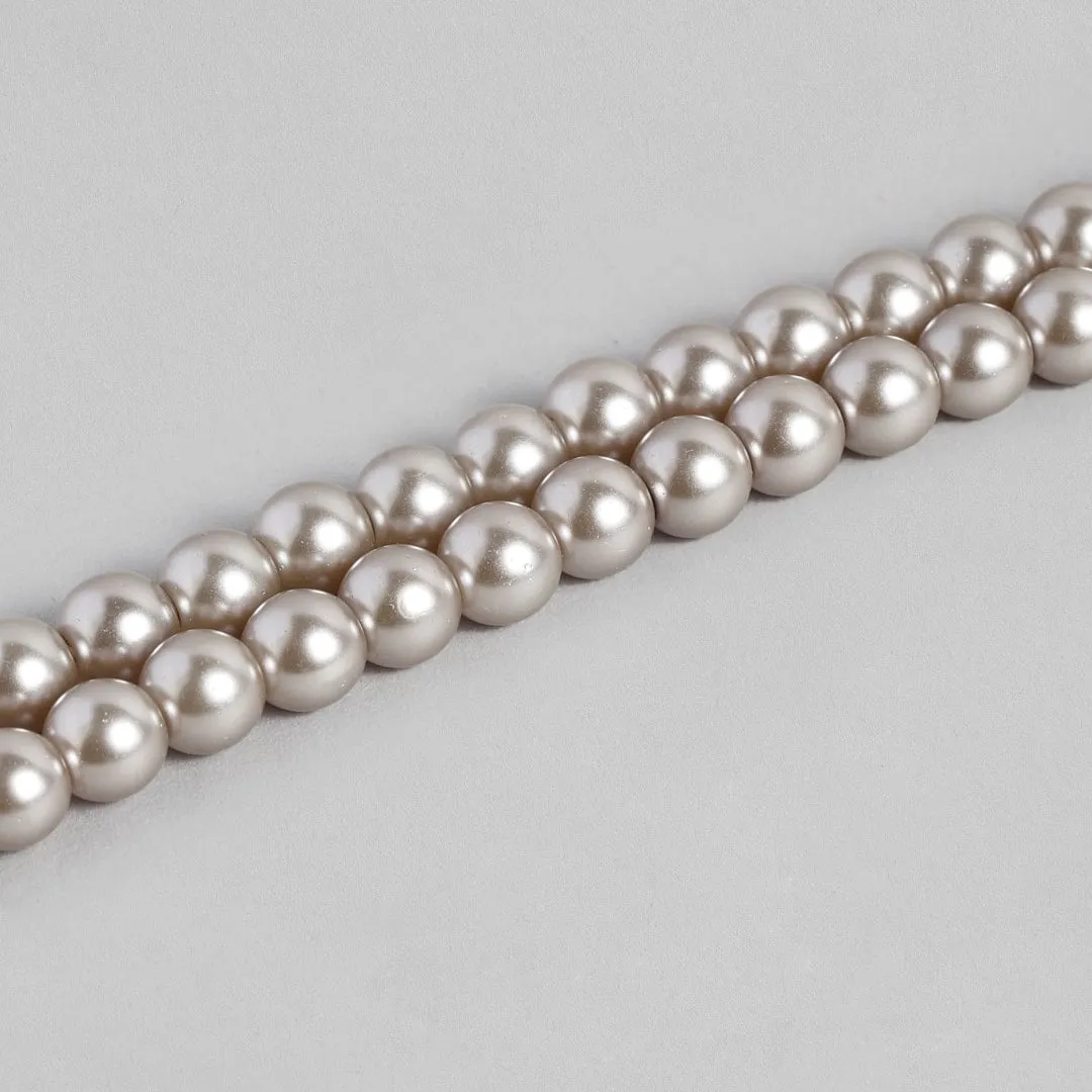 Estele - Purple Pearl Double Line Bracelet