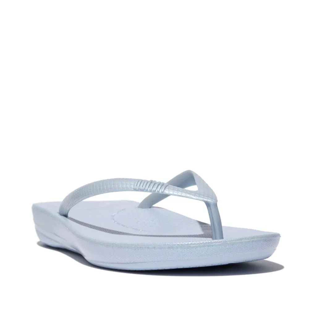 FitFlop iQushion Pearlized Thongs Blue