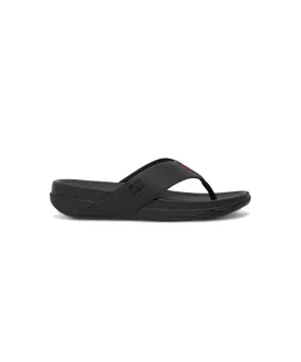 FitFlop Surfer Toe Post Mens Sandals Black