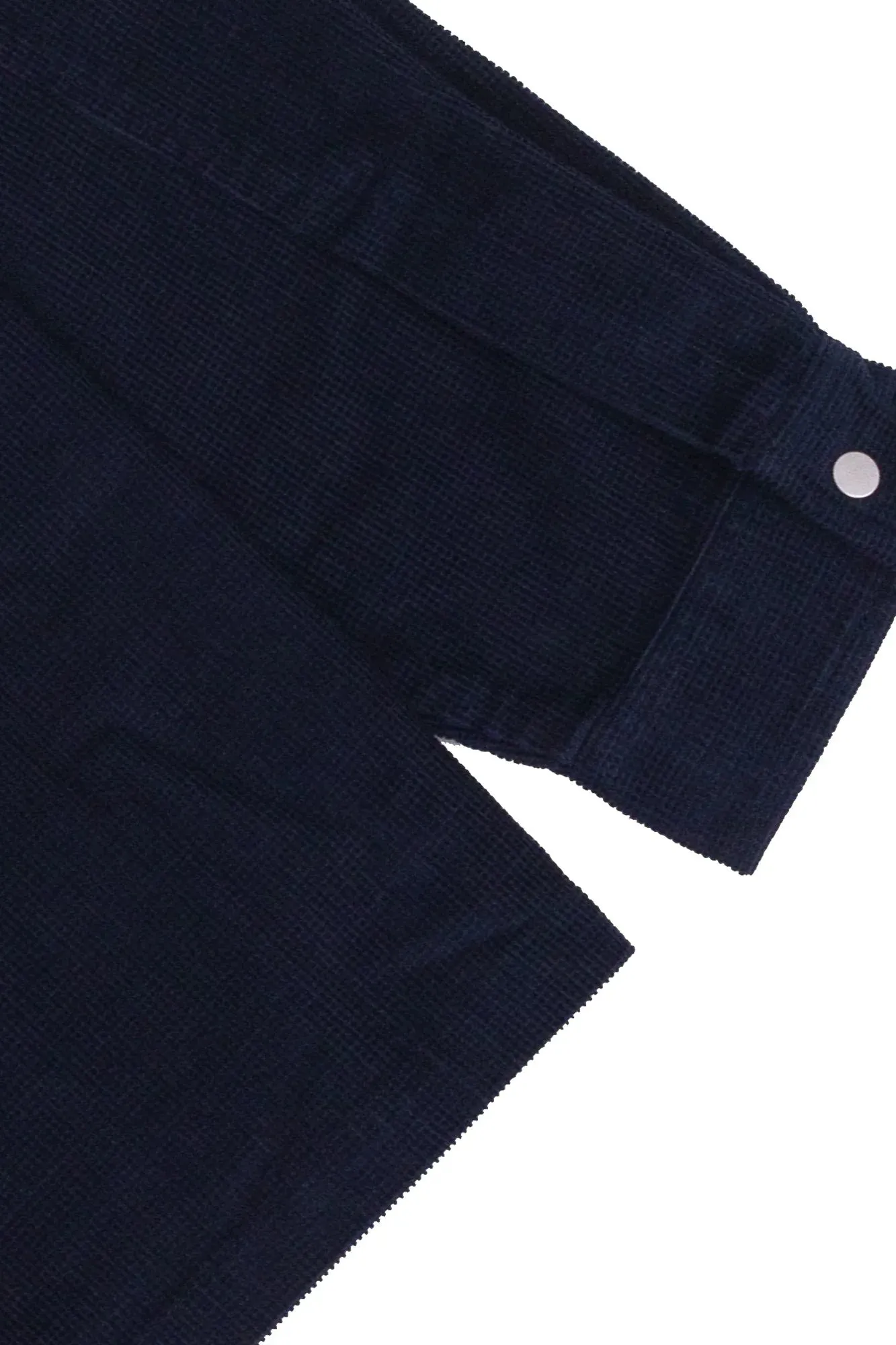 Folk Patch Overshirt Indigo Microcheck Cord