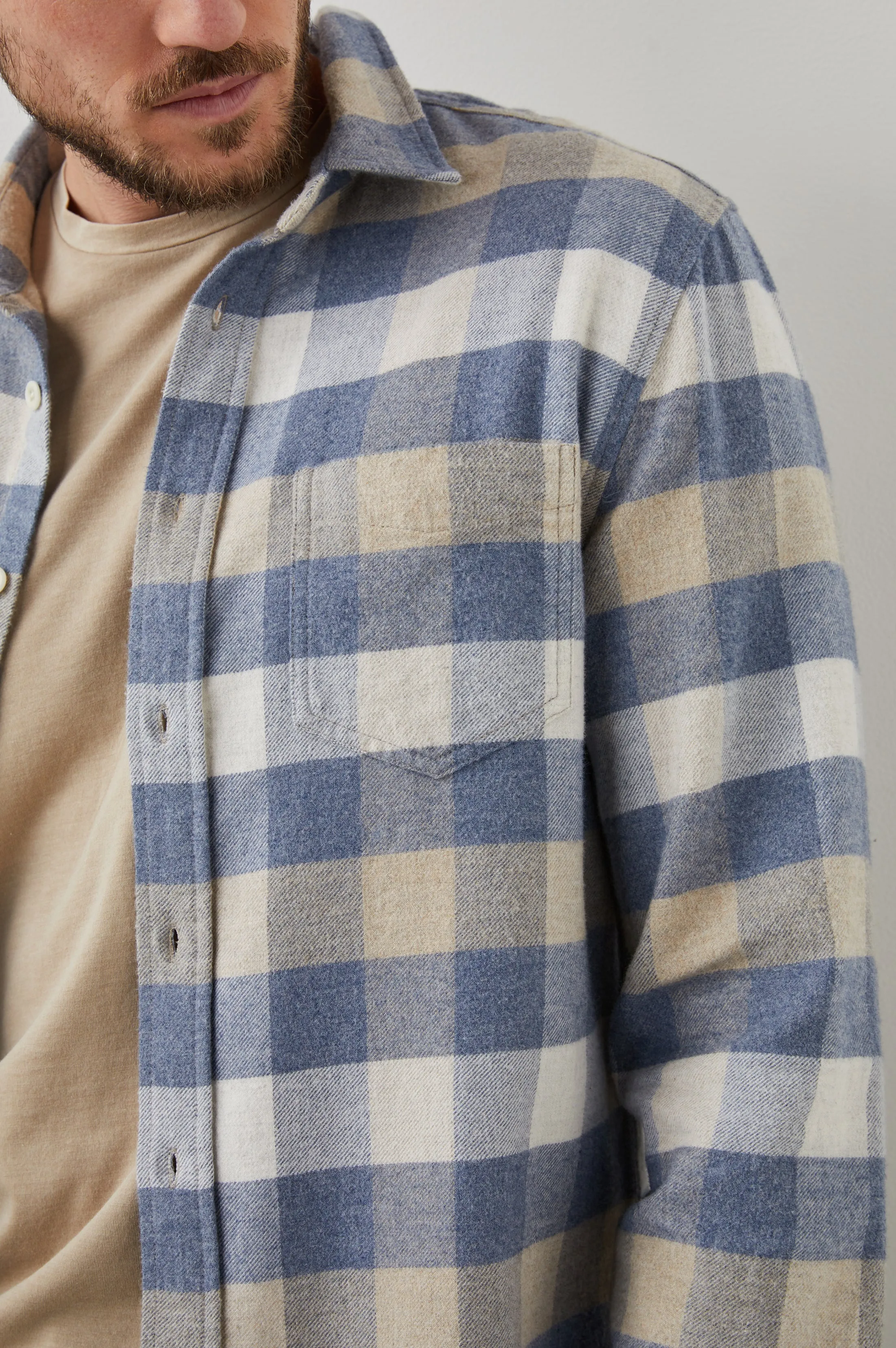 FORREST SHIRT - MIST BIRCH OAT HEATHER