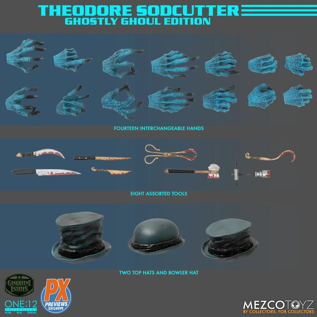 Gangreene Estates Mezco One:12 Collective Theodore Sodcutter (PX Previews Exclusive)