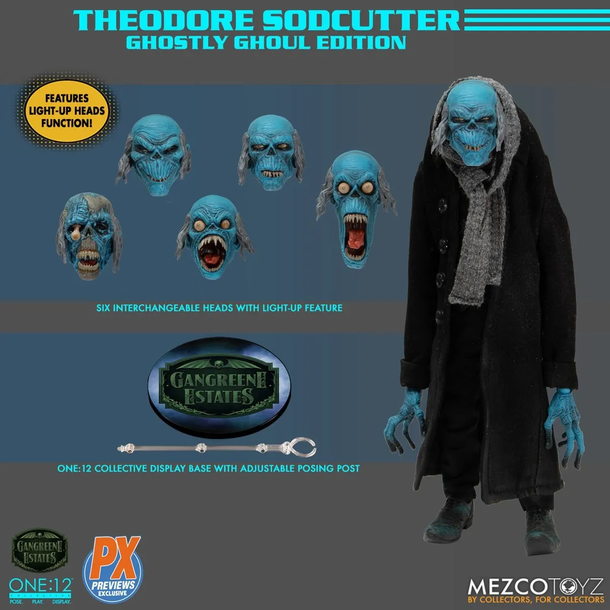 Gangreene Estates Mezco One:12 Collective Theodore Sodcutter (PX Previews Exclusive)