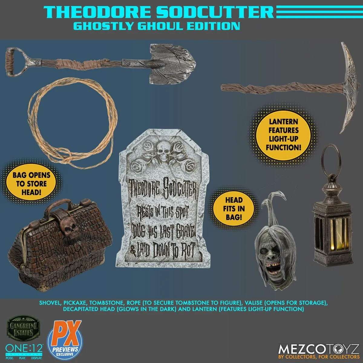 Gangreene Estates Mezco One:12 Collective Theodore Sodcutter (PX Previews Exclusive)