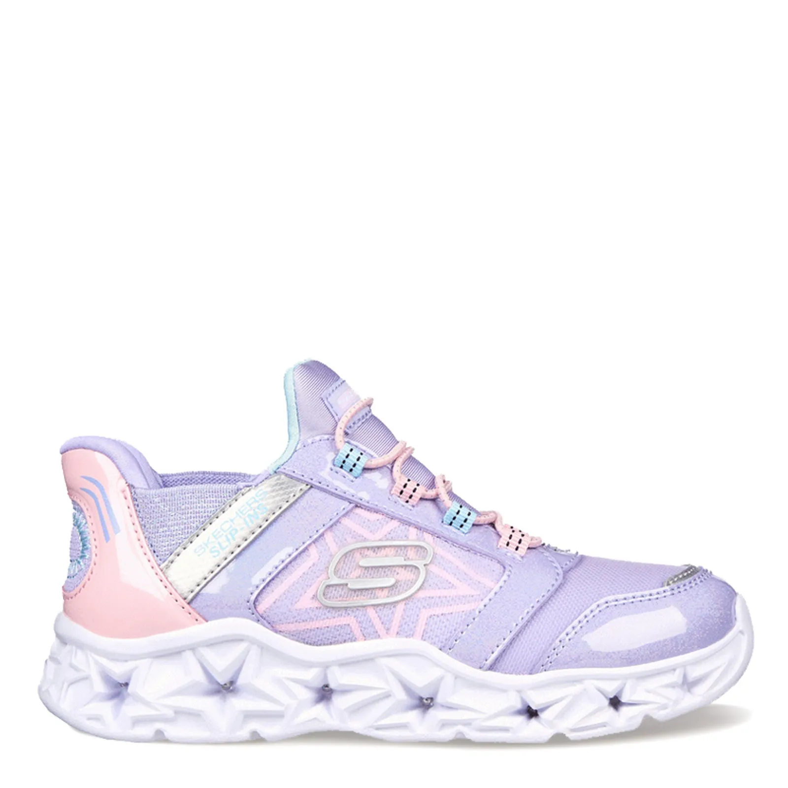 Girl's Skechers, Slip-ins: Galaxy Lights - Bright Cosmic Sneaker - Little Kid