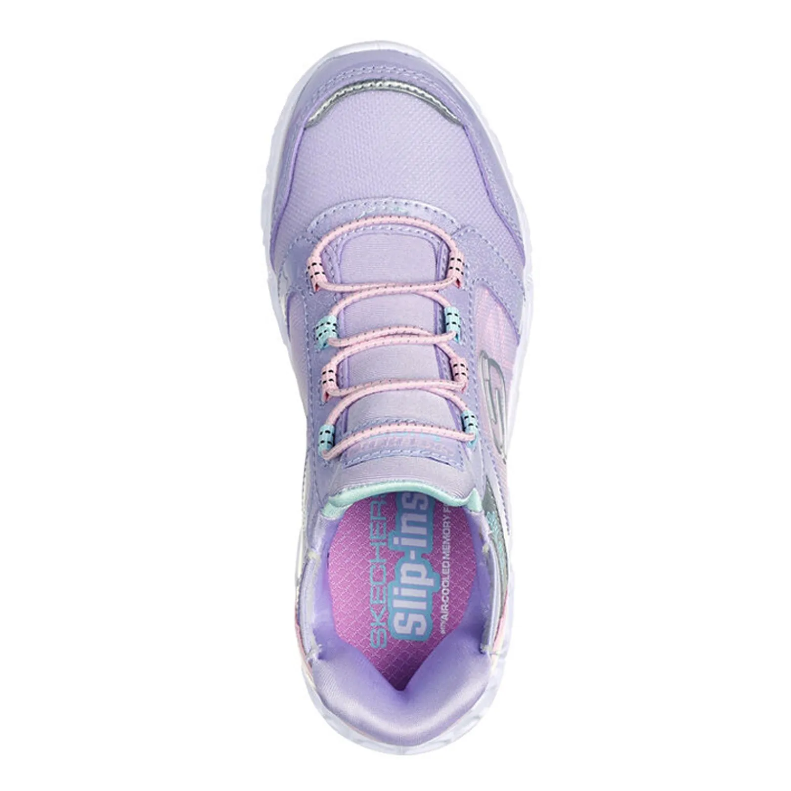 Girl's Skechers, Slip-ins: Galaxy Lights - Bright Cosmic Sneaker - Little Kid