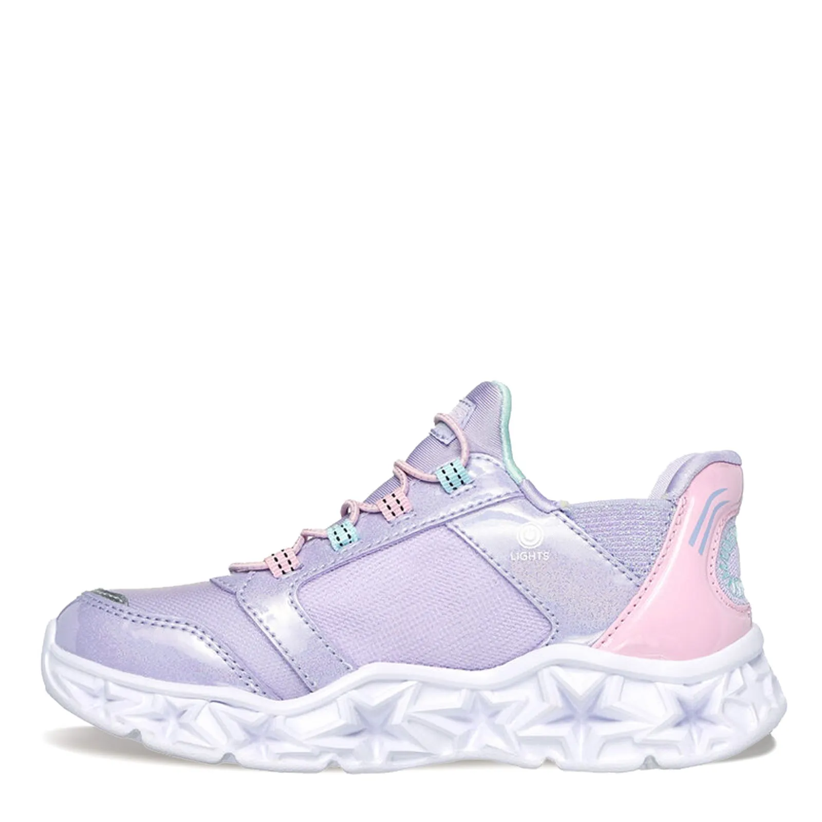 Girl's Skechers, Slip-ins: Galaxy Lights - Bright Cosmic Sneaker - Little Kid